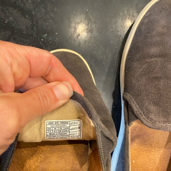 Ugg Cas Slip On gray suede sneakers - Picture 3 of 6